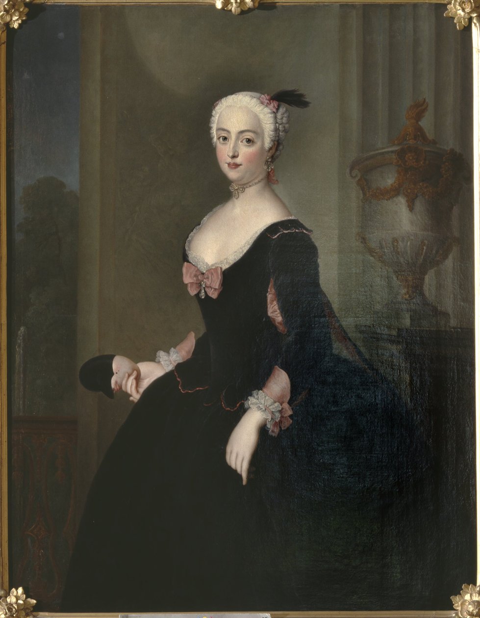 Anna Elisabeth von der Schulenburg, 1720-1741, nata von Arnim-Boytzenburg, contessa, dama di corte prussiana da Antoine Pesne