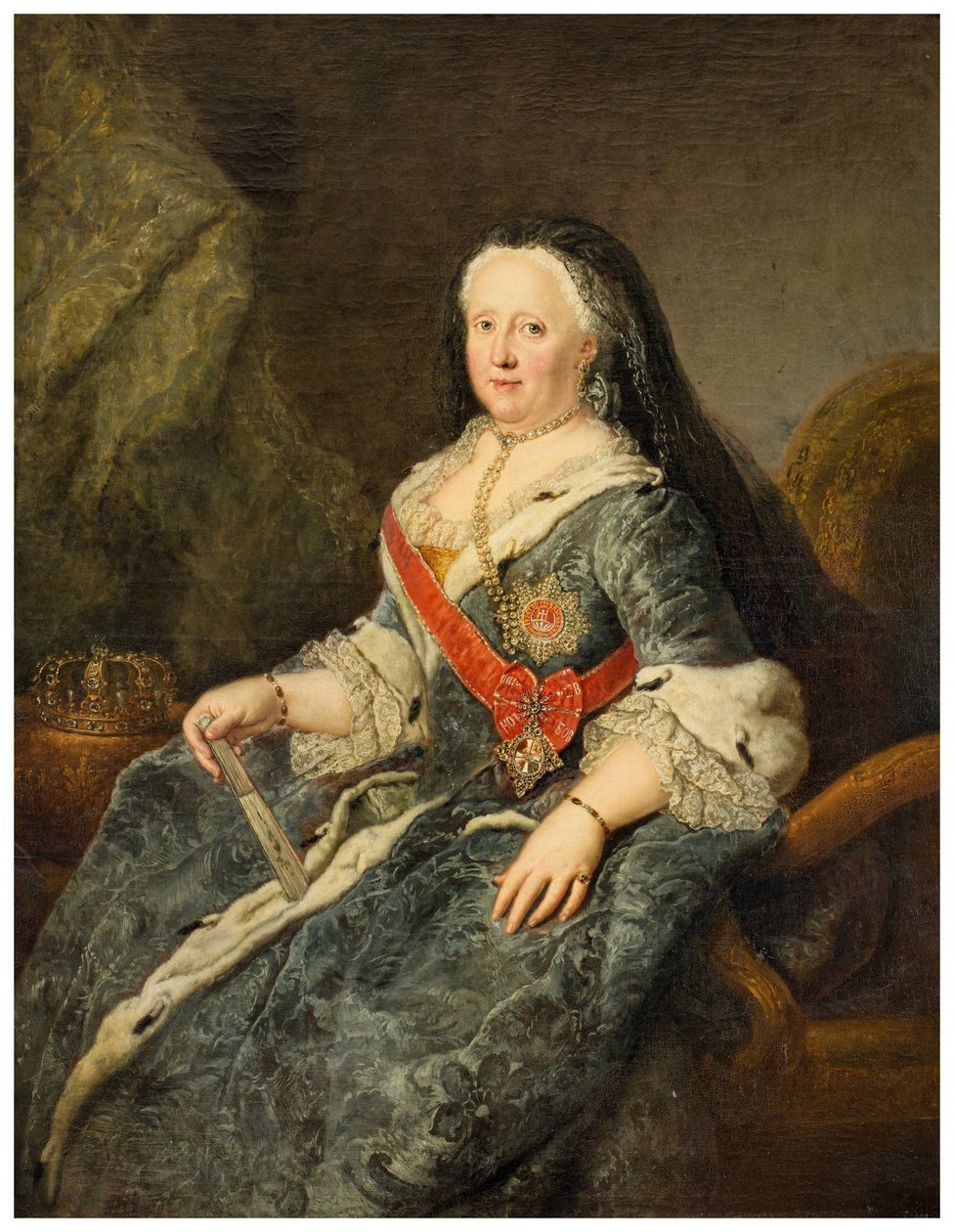 Johanna Elizabeth, principessa di Anhalt-Zerbst da Antoine Pesne