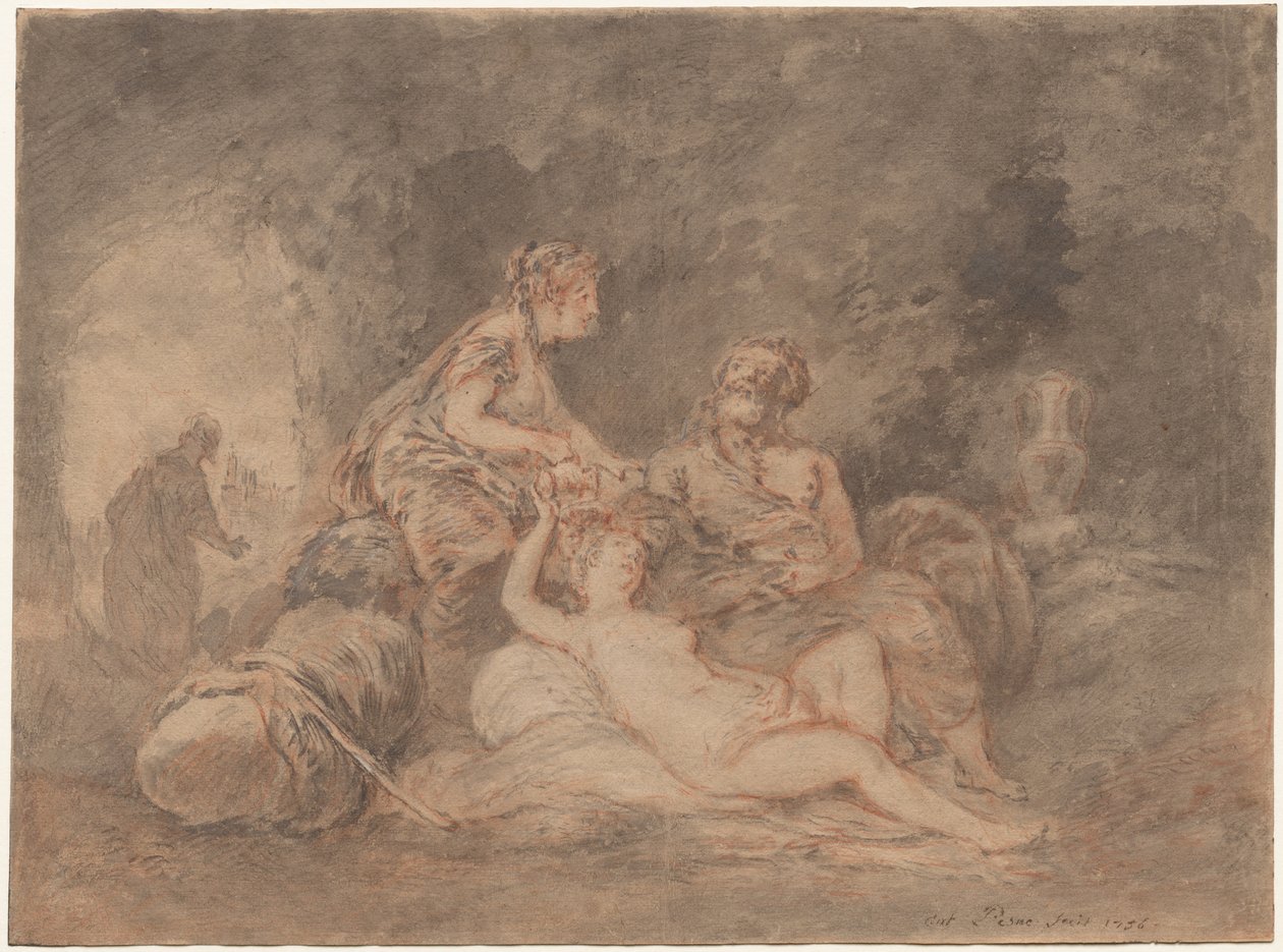 Lot e le sue figlie, 1756 da Antoine Pesne