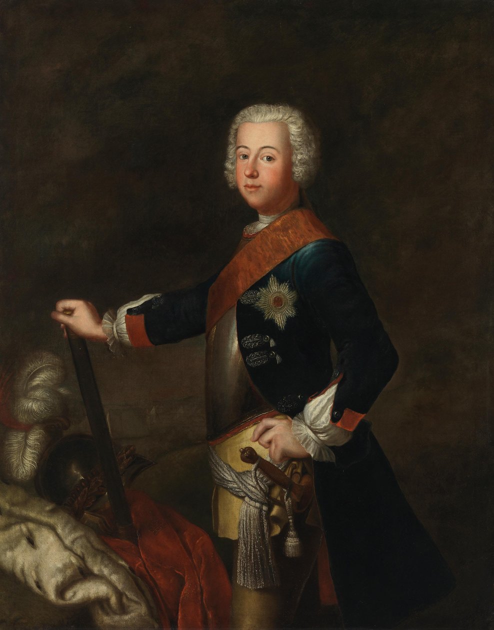 Ritratto di Federico II di Prussia come principe ereditario da Antoine Pesne