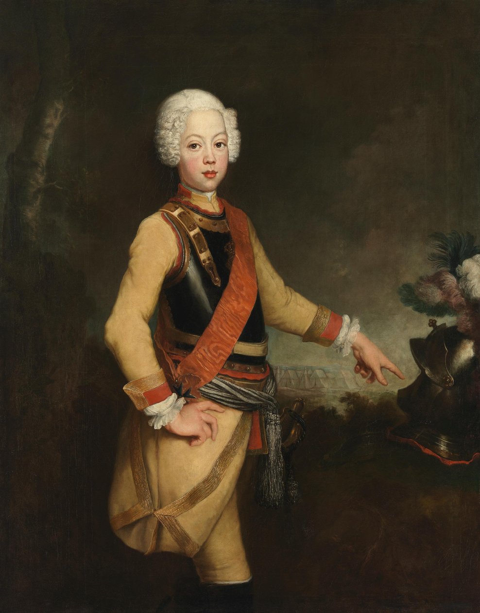 Principe Augusto Guglielmo di Prussia da Antoine Pesne