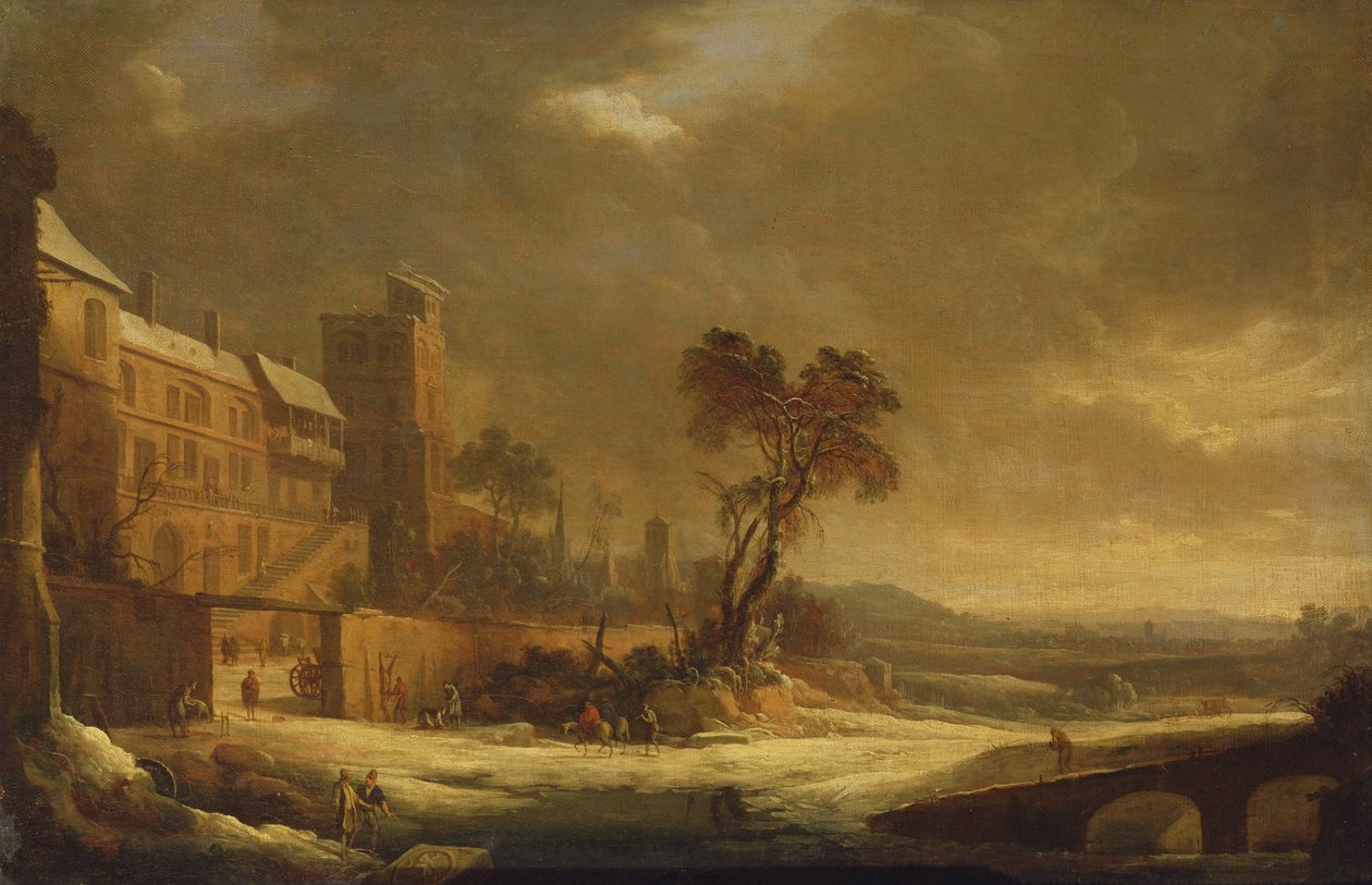 Il mese di gennaio, effetto neve da Antoine Pierre the Younger Patel