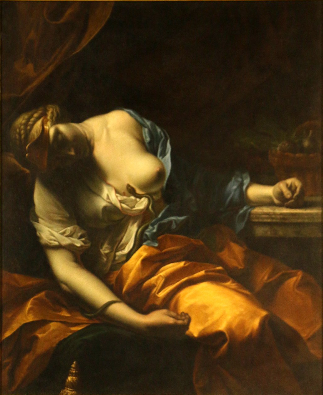 La morte di Cleopatra. da Antoine Rivalz