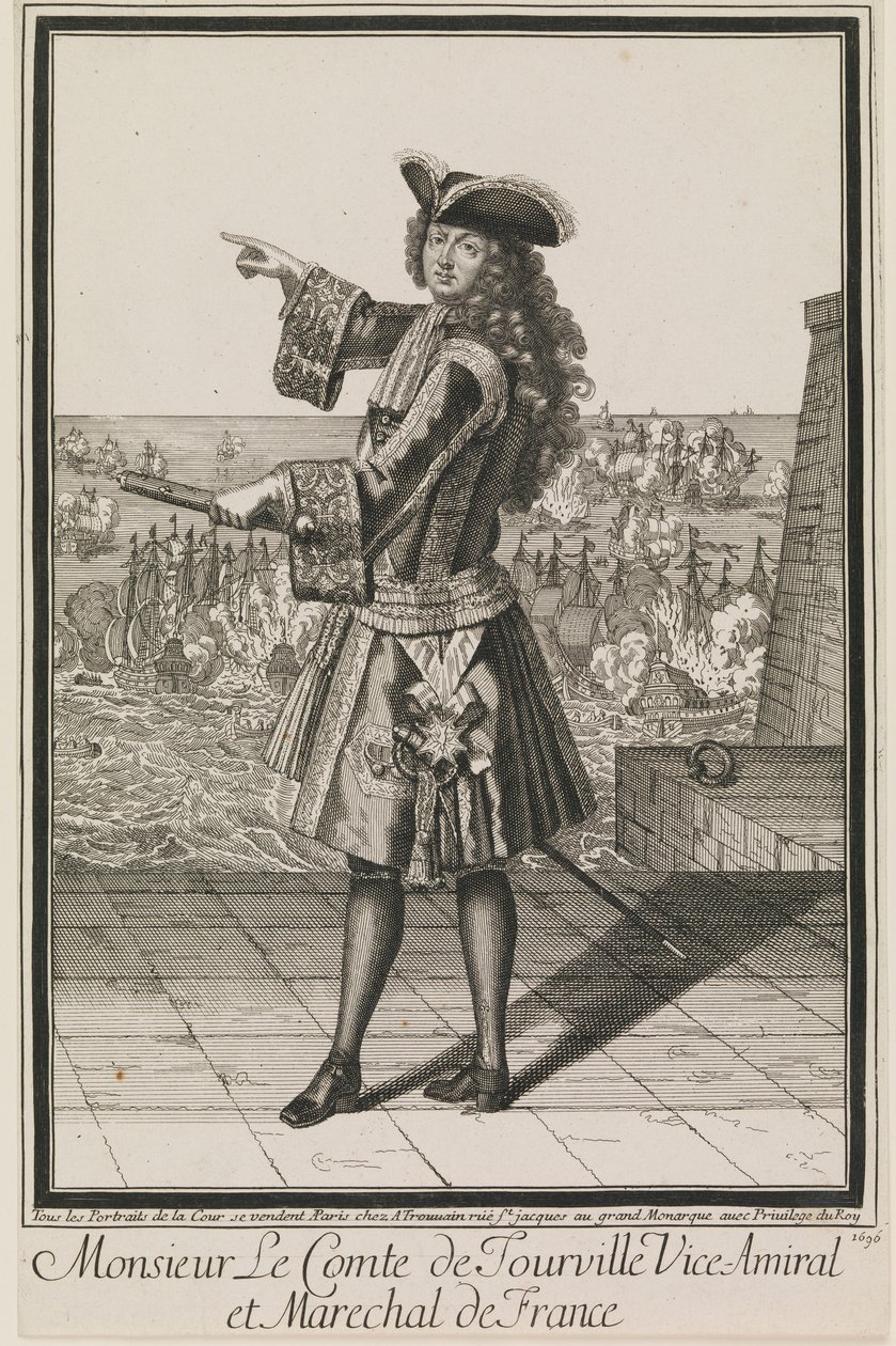 Monsieur Le Comte de Tourville Vice-Amiral et Marechal de France da Antoine Trouvain