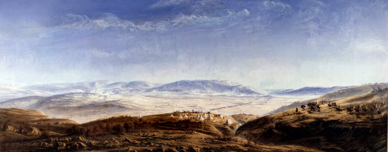 Guerra di Crimea (1853-1856): La battaglia di Balaklava in Crimea il 25 ottobre 1854 da Antoine Valentin Jumel de Noireterre