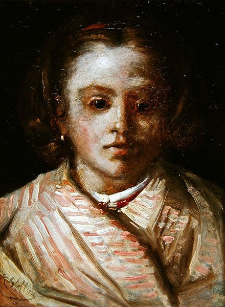 Ritratto di un bambino da Antoine Vollon
