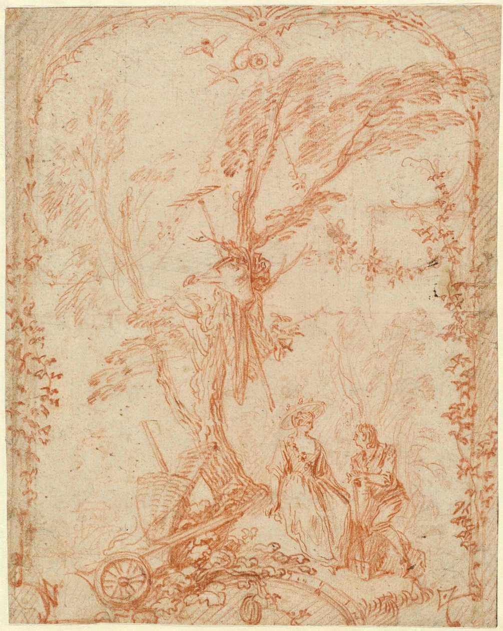 Il giardiniere galante da Antoine Watteau