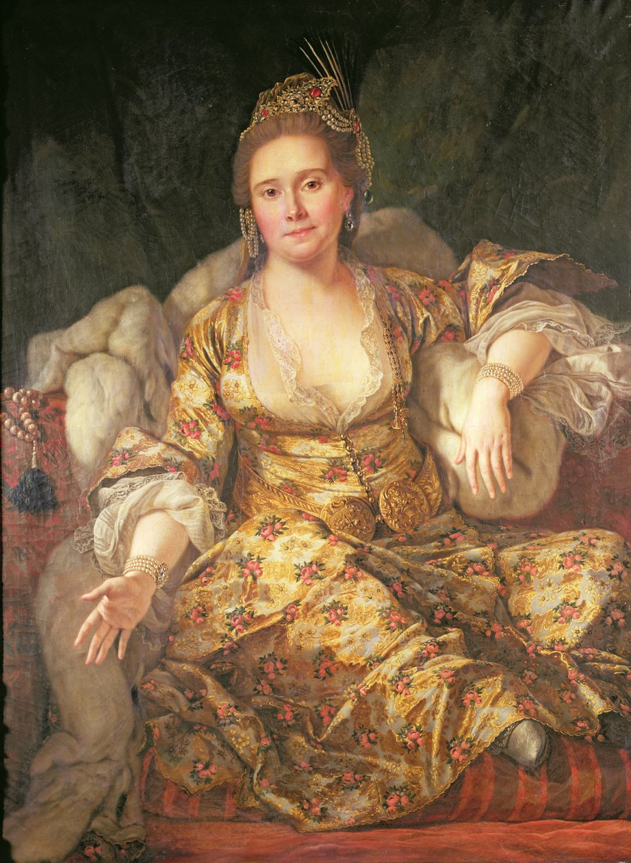 Annette, contessa di Vergennes in costume orientale da Antoine de Favray