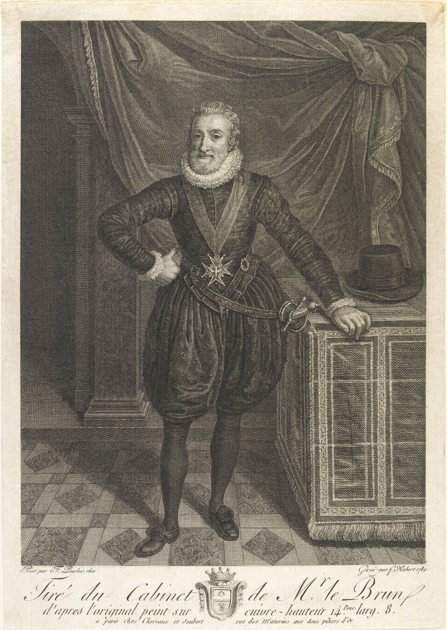 Ritratto di Enrico IV da Antoine de Marcenay Ghuy