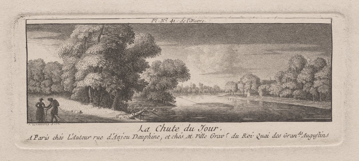 La fine della giornata da Antoine de Marcenay de Ghuy