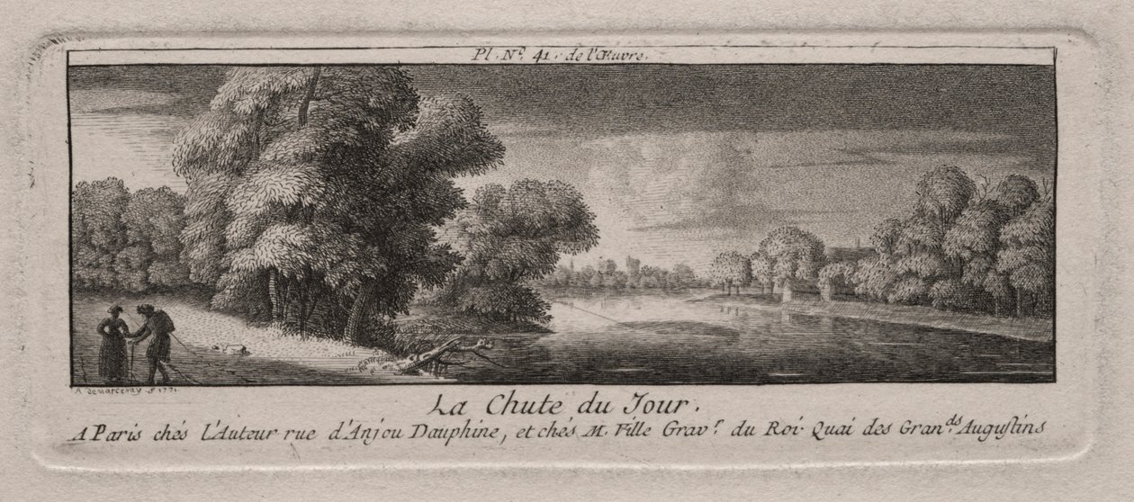 La fine della giornata da Antoine de Marcenay de Ghuy