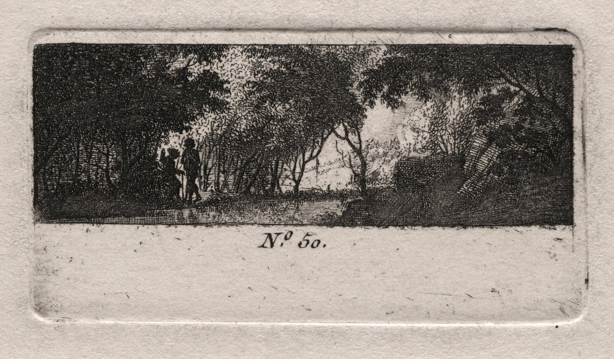 Vista di un bosco da Antoine de Marcenay de Ghuy