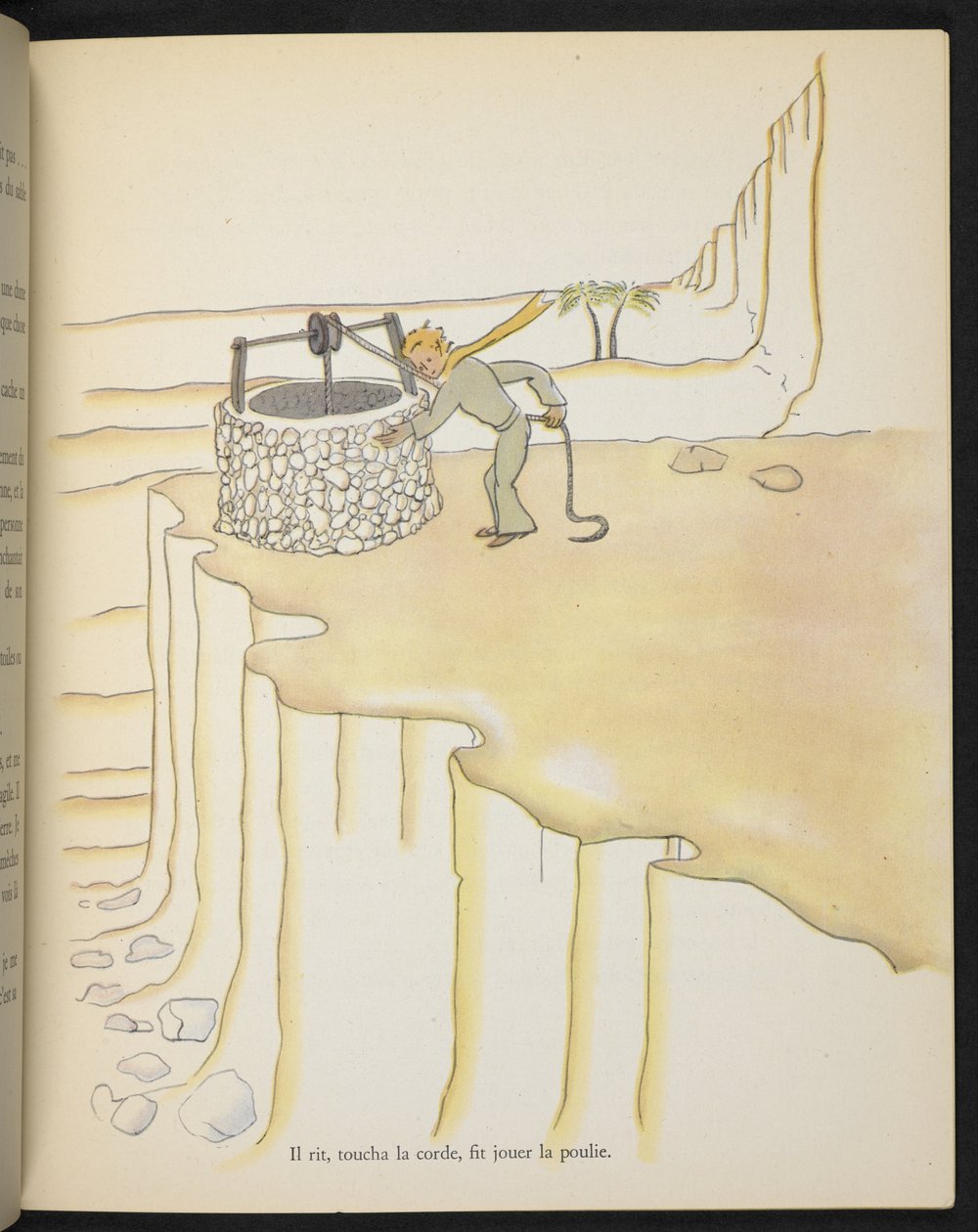 Il Piccolo Principe al pozzo, illustrazione da 