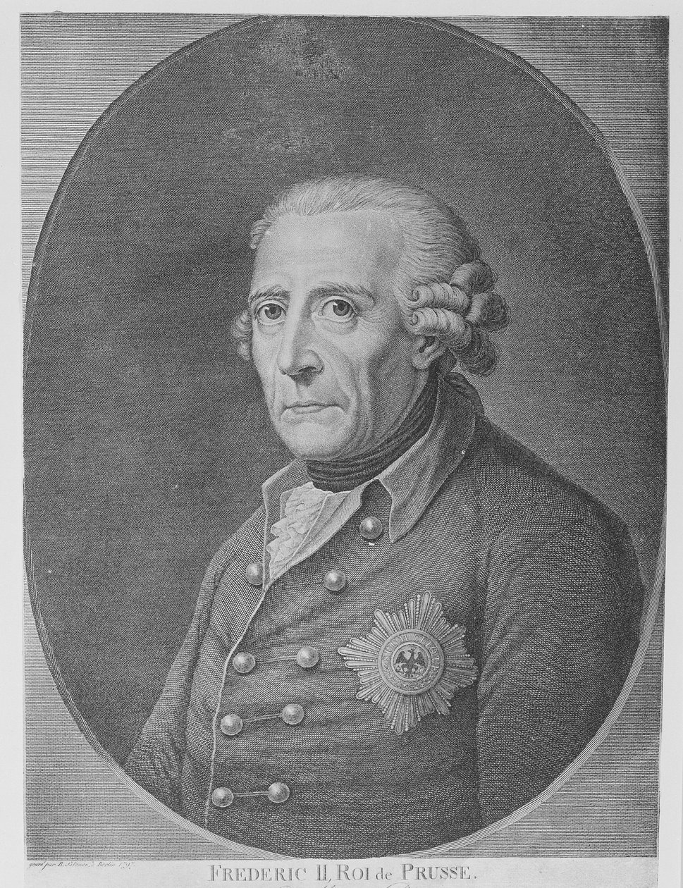 Federico II, re di Prussia, 1797 da Anton Graff