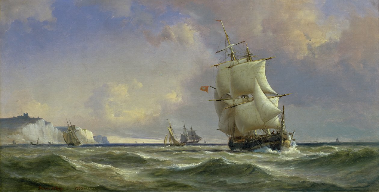 La tempesta in arrivo, 1853 da Anton Melbye