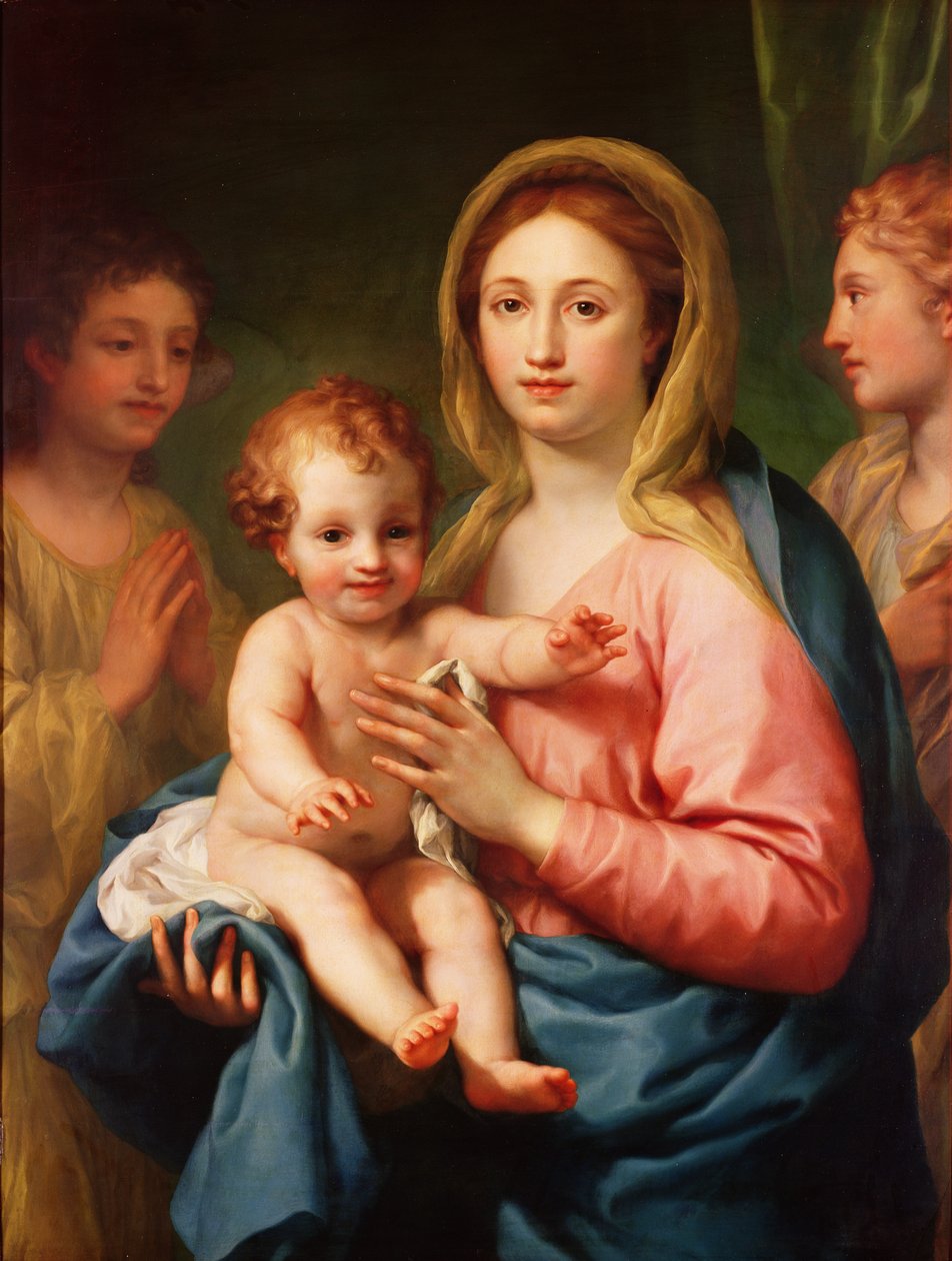 Madonna con Bambino e Due Angeli, 1770-73 da Anton Raphael Mengs
