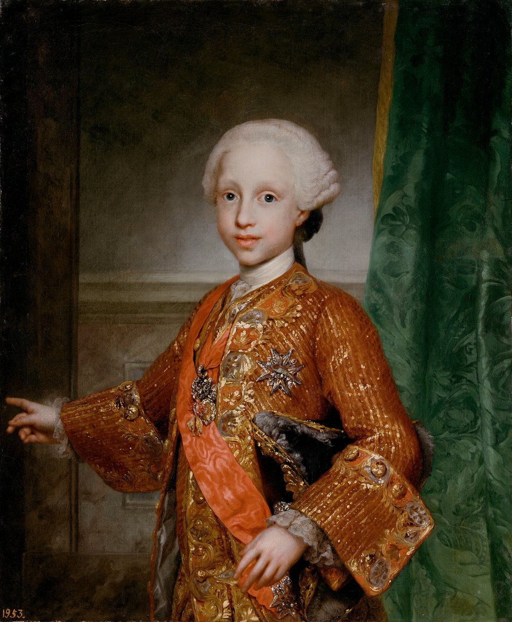 Francisco Javier de Borbón y Sajonia, infante di Spagna (1757-1771) da Anton Raphael Mengs