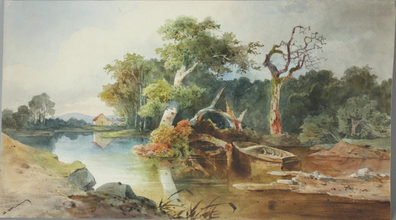 Paesaggio fluviale da Anton Altmann