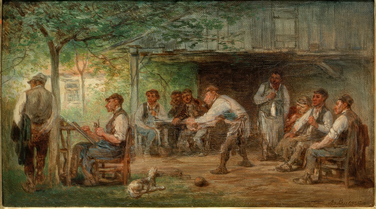 La pista da bowling di Niederhöchstadt da Anton Burger