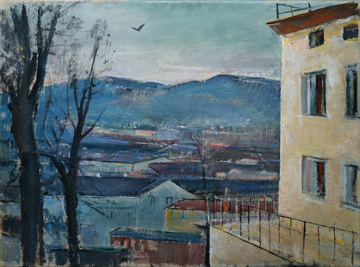 Paesaggio serale di Salisburgo da Anton Faistauer