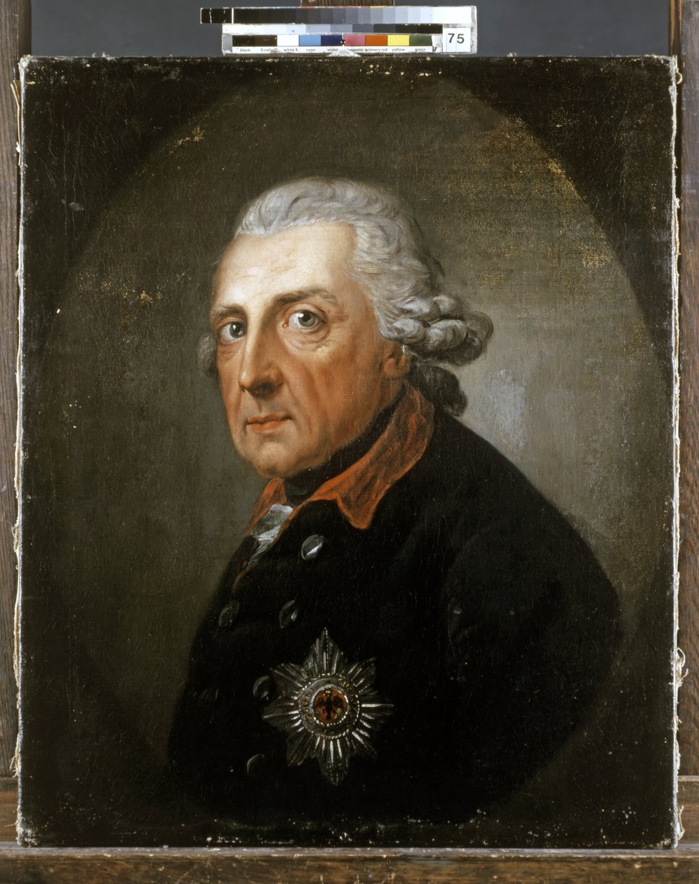 FRIEDRICH II di Prussia "Il Grande" Re di Prussia (1712-1786) da Anton Graff