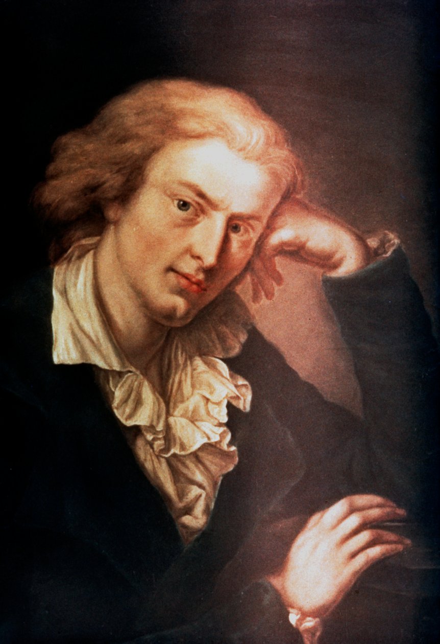 Johann Christoph Friedrich Von Schiller, poeta, drammaturgo e storico tedesco, c. 1785 da Anton Graff