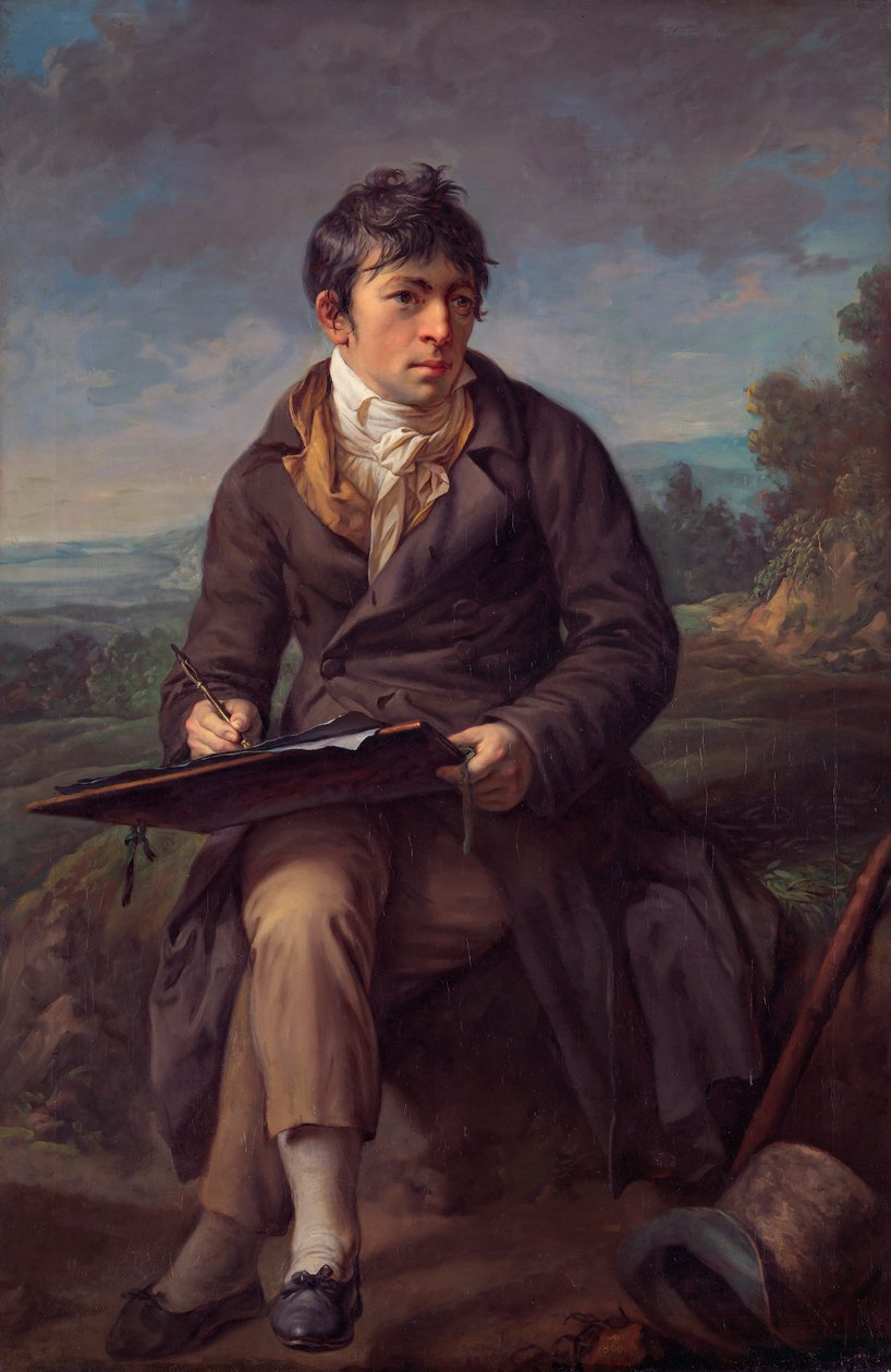 Ritratto del pittore di paesaggi Carl Anton Graff da Anton Graff