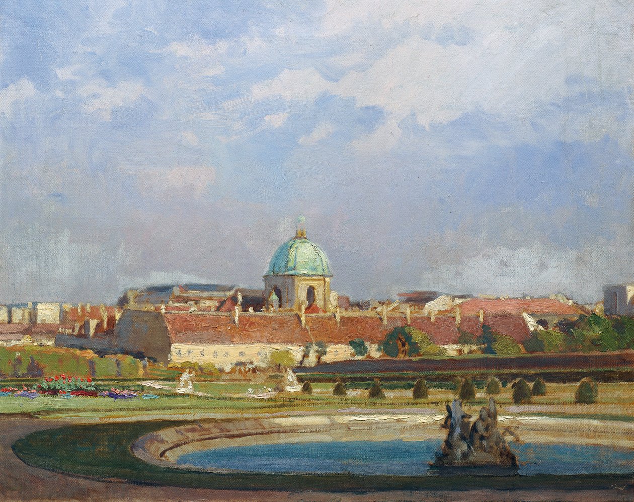 Vista sulla chiesa dei Salesiani da Anton Hans Karlinsky