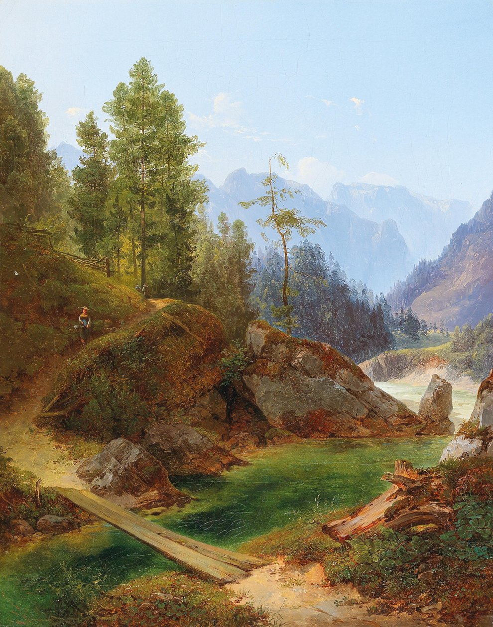Una vista sulle Alpi vicino a Weichselboden in Stiria da Anton Hansch