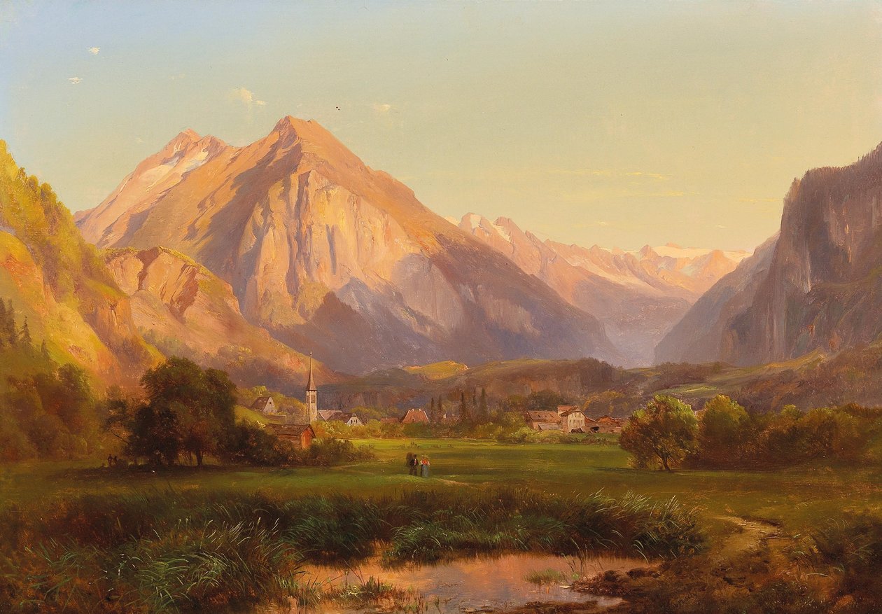 Paesaggio alpino da Anton Hansch