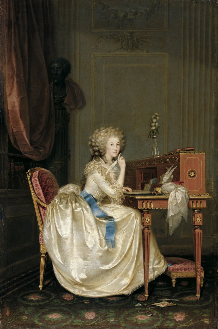 Ritratto di Maria Luisa di Savoia 1749-1792, Principessa di Lamballe da Anton Hickel