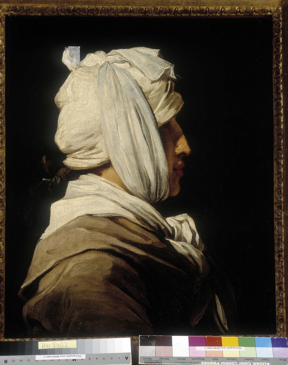 Ritratto del pittore Anicet Charles Gabriel Lemonnier (1743-1824), testa bendata da Anton Ignaz (after) Melling