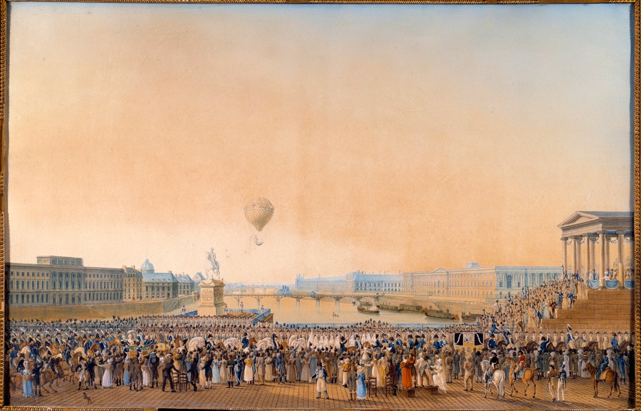Entrata di Luigi XVIII a Parigi il 3 maggio 1814 da Anton Ignaz Melling