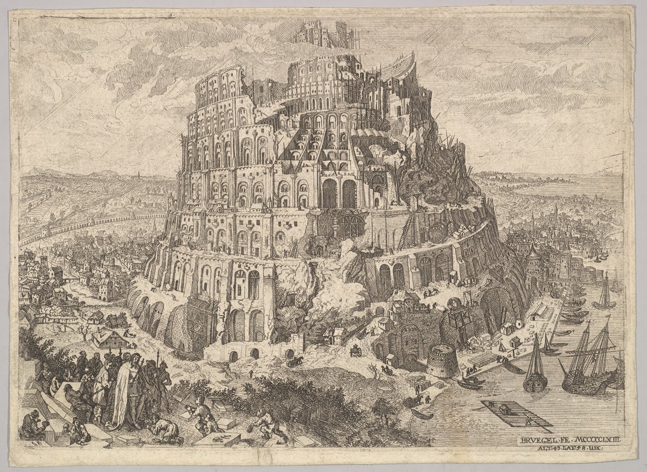 La Torre di Babele da Anton Joseph von Prenner