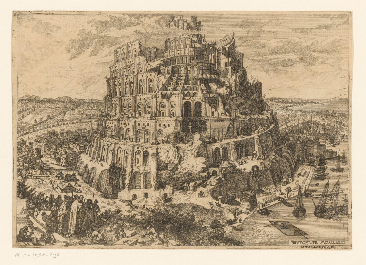 Torre di Babele da Anton Joseph von Prenner