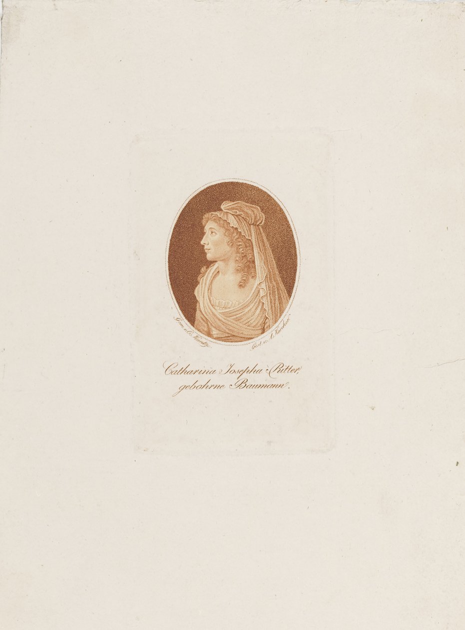 Ritratto di Katharina Josepha Ritter, nata Baumann da Anton Karcher