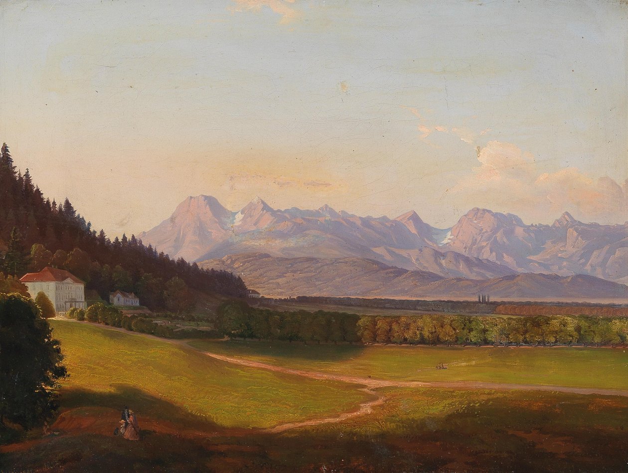 Villa Radetzky e le Alpi di Kamnik a Krain da Anton Karinger