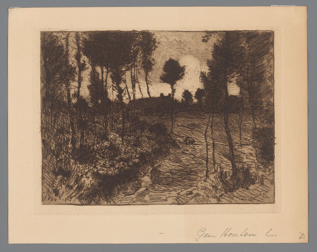Sentiero nel bosco al tramonto da Anton L. Koster