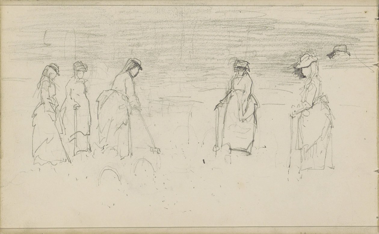 Donne che giocano a croquet da Anton Mauve
