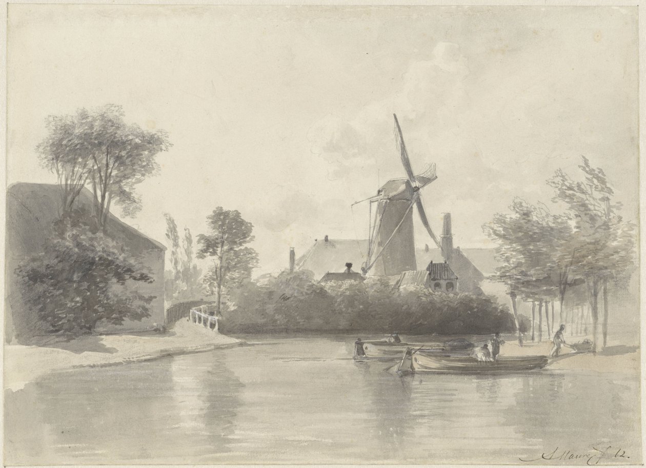 Veduta di Haarlem da Anton Mauve