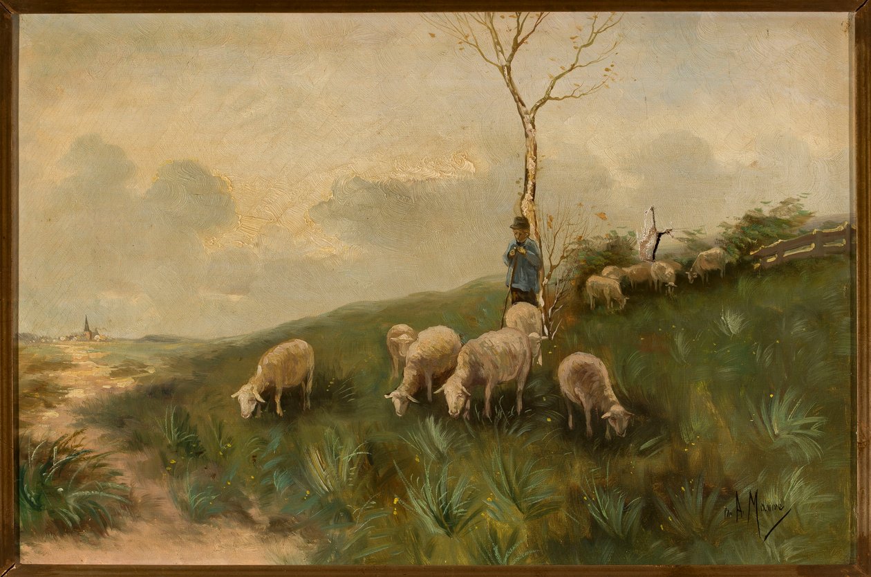 Il pastore e le pecore da Anton Mauve