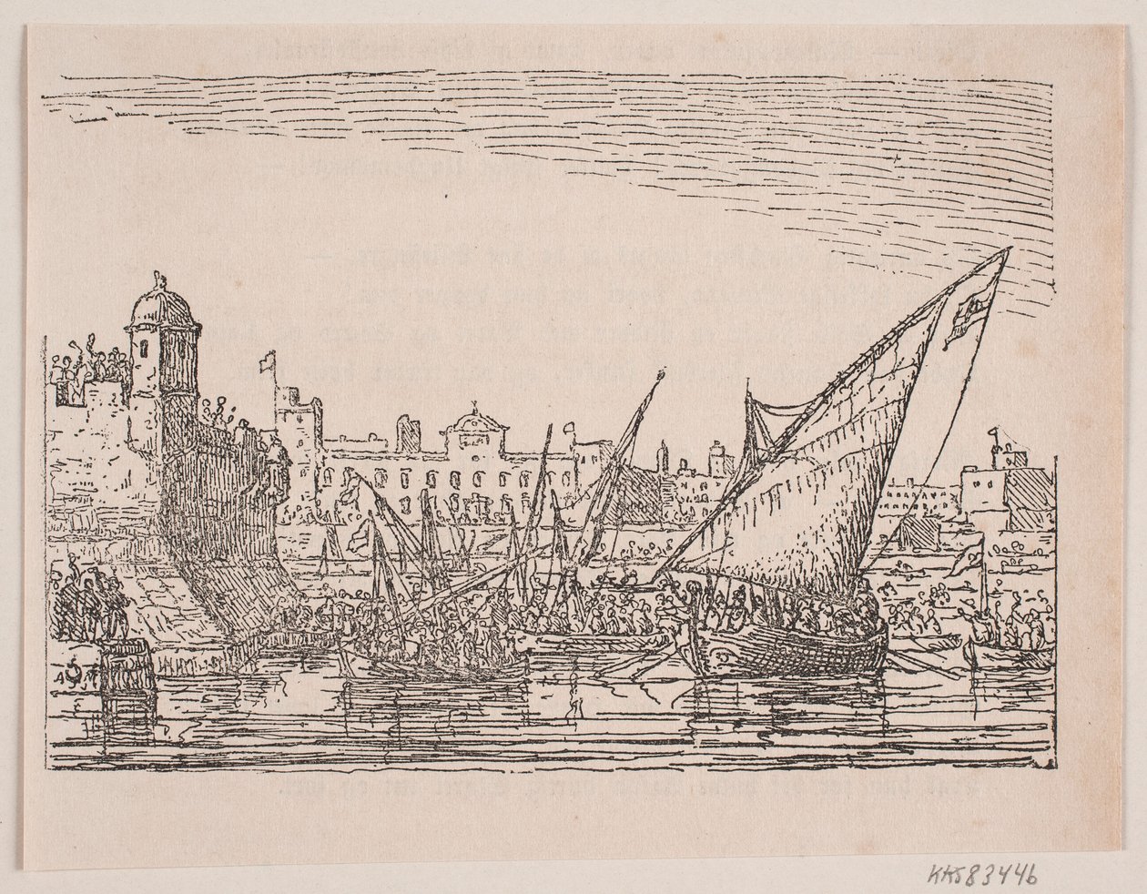 Porto sul Mediterraneo da Anton Melbye