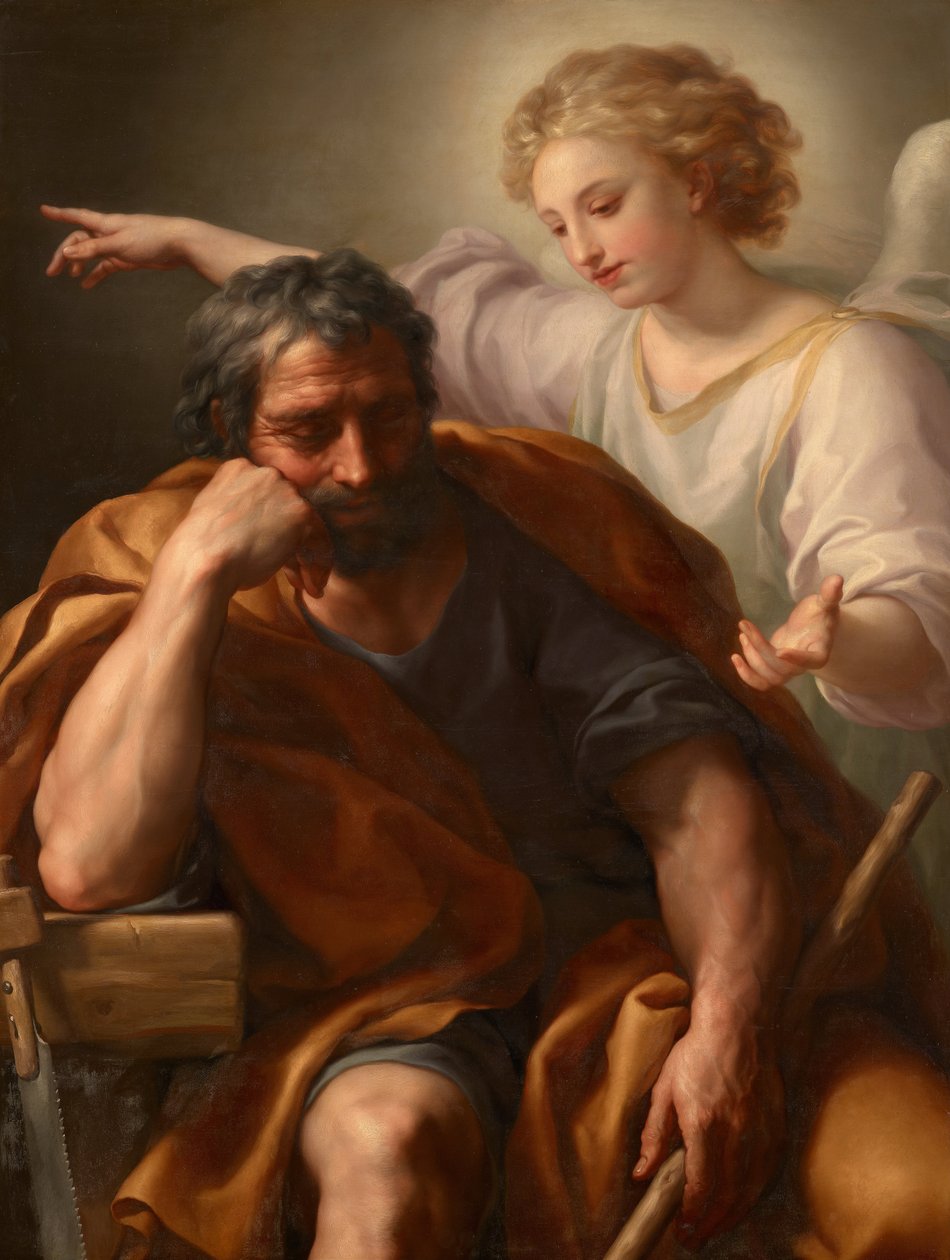 Tedesco: Traum des Hl. Giuseppe Il sogno di San Giuseppe da Anton Raphael Mengs