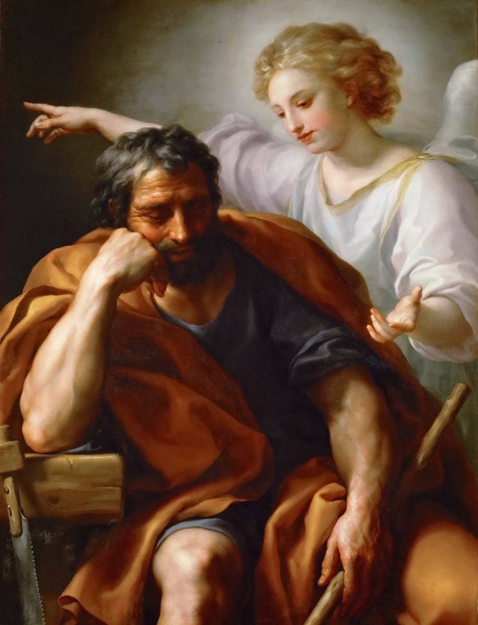 Tedesco: Traum des Hl. Giuseppe Il sogno di San Giuseppe da Anton Raphael Mengs