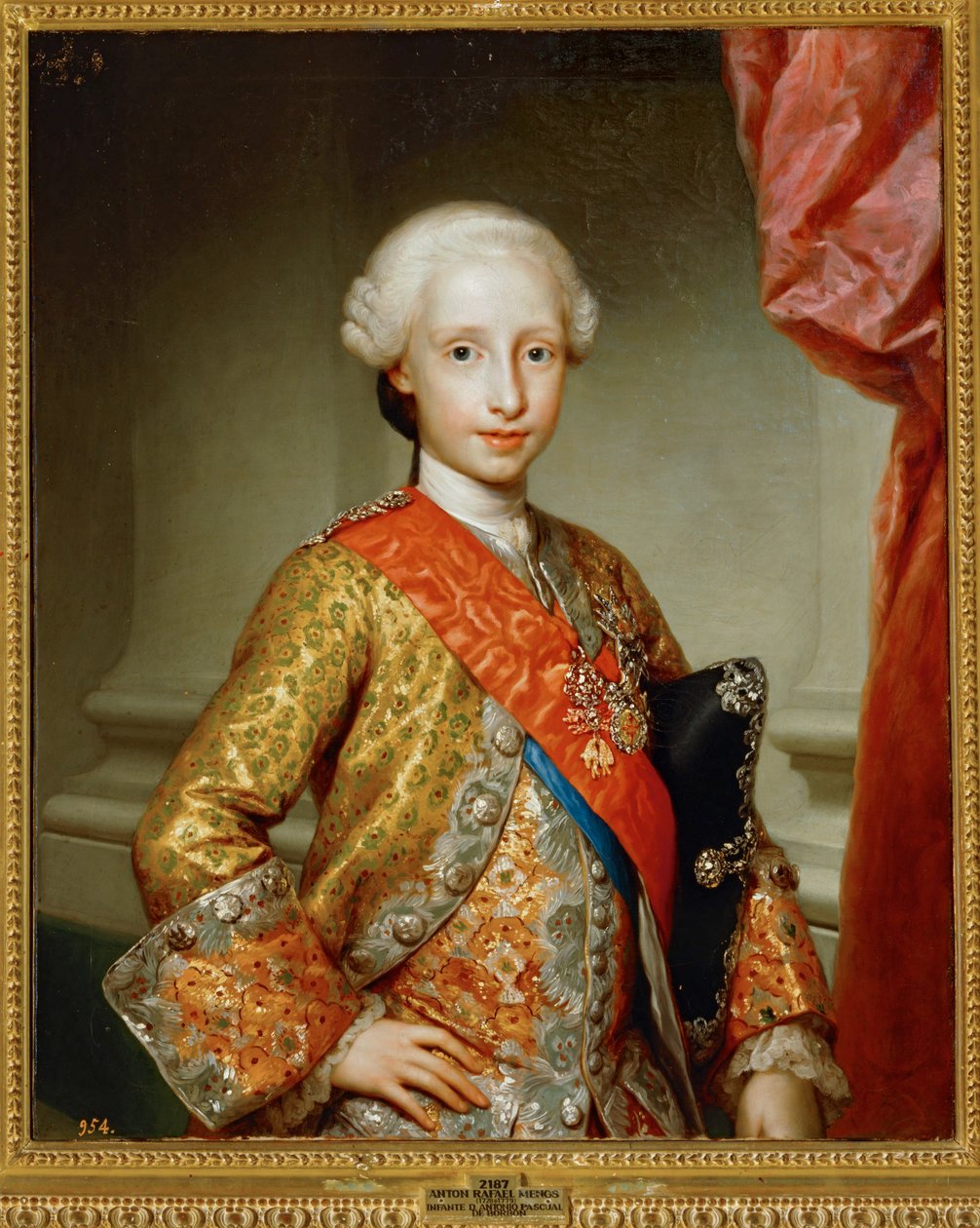Il bambino Antonio Pascual de Bourbon ... (dipinto su tela) da Anton Raphael Mengs