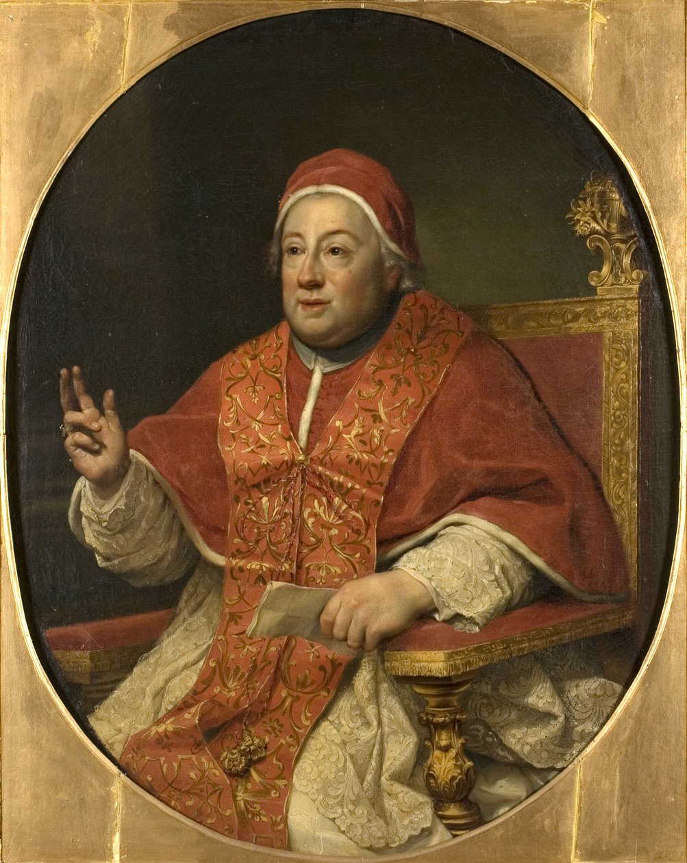Ritratto di Papa Clemente XIII (1693-1769) da Anton Raphael Mengs