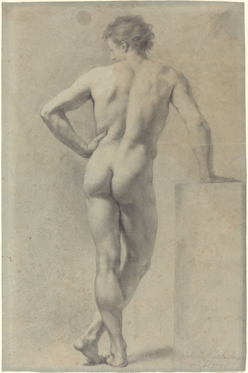 Studio di nudo maschile da Anton Raphael Mengs