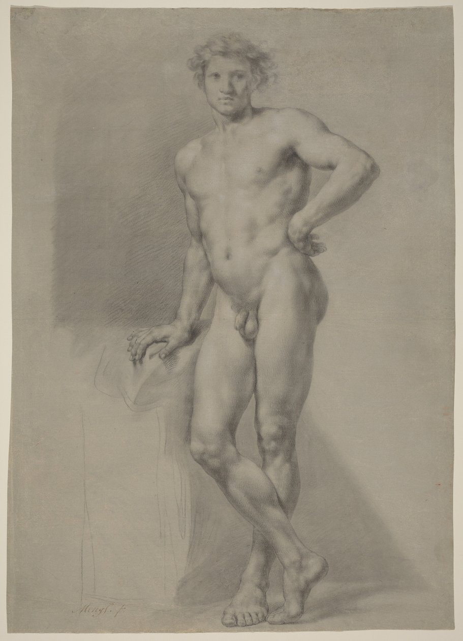 Studio di nudo maschile da Anton Raphael Mengs