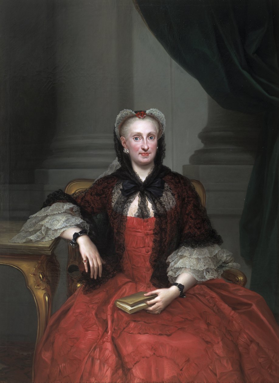 Ritratto di Maria Amalia di Sassonia 1724-1760, regina consorte di Spagna, ca 1760 da Anton Raphael Mengs