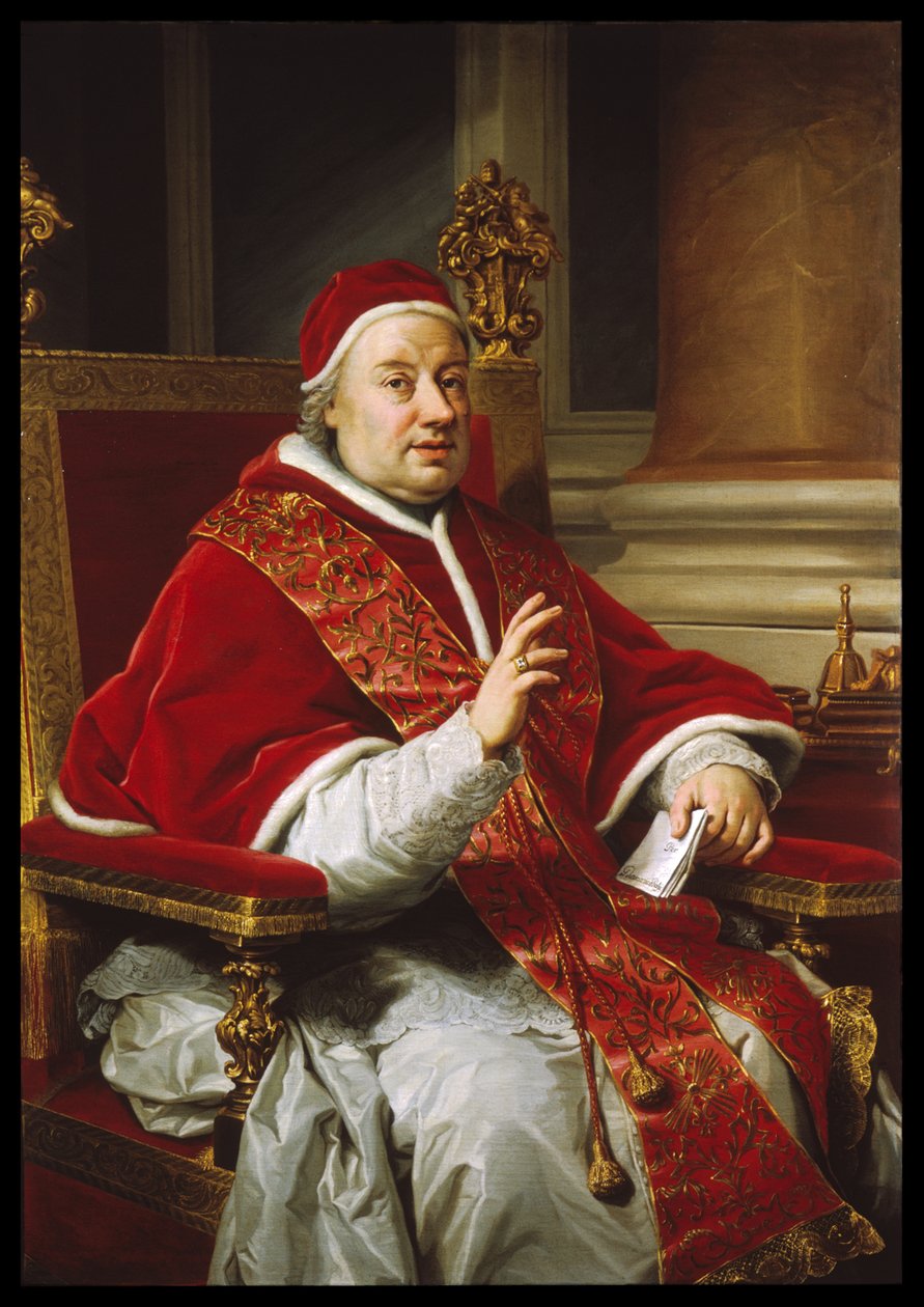 Ritratto di Papa Clemente XIII da Anton Raphael Mengs